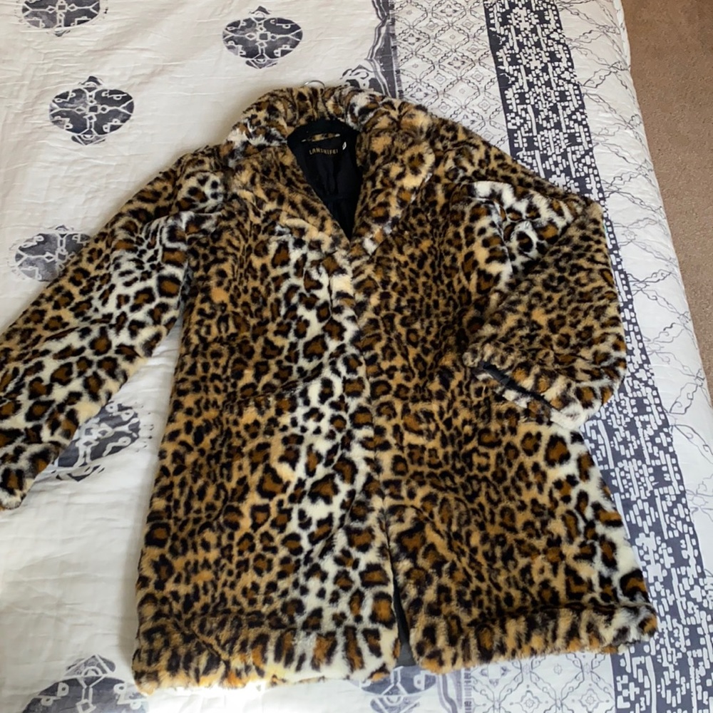 Leopard Faux Fur Coat